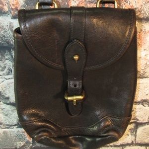 Vintage Ralph Lauren Black Leather Crossbody